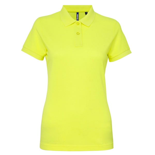 Asquith & Fox Dam/Dam Short Sleeve Performance Blend Polo Neon Yellow M