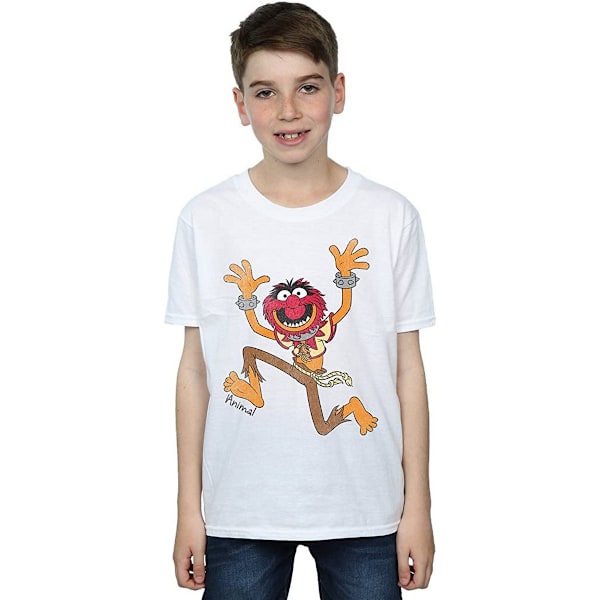 The Muppets Boys Classic Animal Bomull T-shirt 9-11 år Vit White 9-11 Years