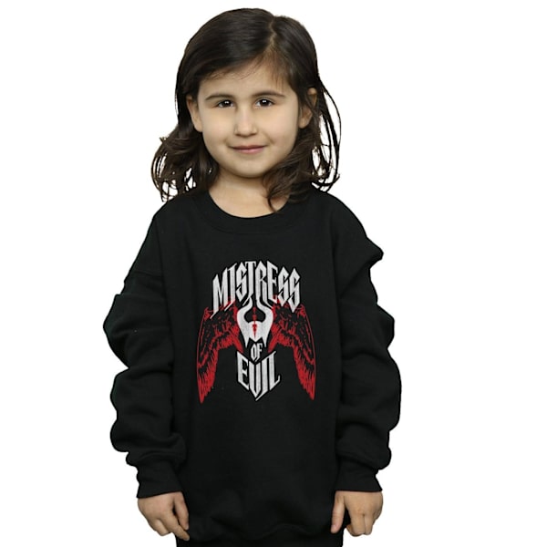 Disney Girls Maleficent Mistress Of Evil Wings Sweatshirt 9-11 Black 9-11 Years
