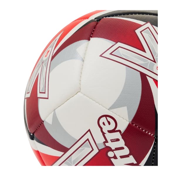 Mitre Emirates FA Cup Fotboll 5 Vit/Röd White/Red 5