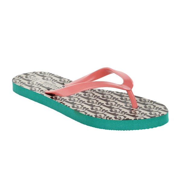 Regatta Dam/Kvinna Orla Kiely Blommiga Flip Flops 8 UK Vas Blå Vase Black 8 UK