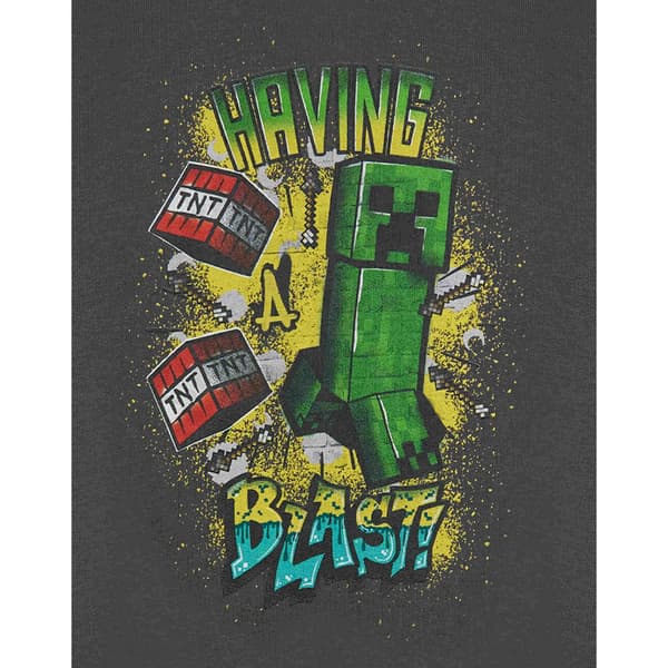 Minecraft Pojkar Having A Blast Sweatshirt 7-8 År Grå Grey 7-8 Years