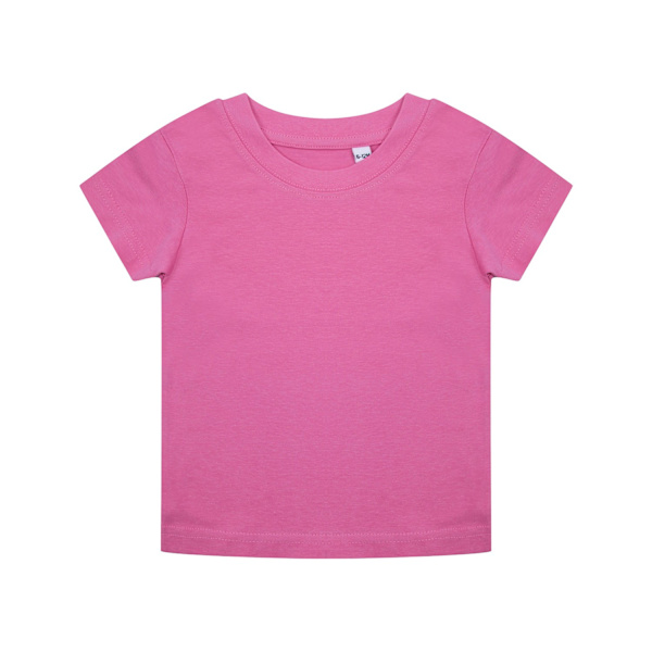 Larkwood Toddler Organic T-Shirt 3-6 månader Ljusrosa Bright Pink 3-6 Months