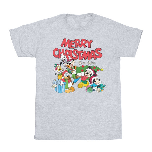 Disney Herr Mickey And Friends Winter Wishes T-Shirt 3XL Sports Sports Grey 3XL