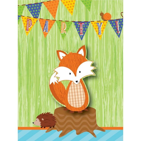 Creative Converting Forest Fox Inbjudningar (8-pack) En Storlek Multicoloured One Size
