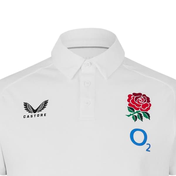 Castore Rugby Pikétröja i Polyester för Herr 3XL Vit White 3XL