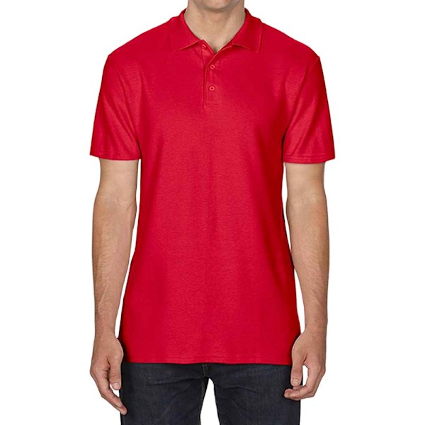 Gildan Unisex Softstyle Polotröja 4XL Röd Red 4XL