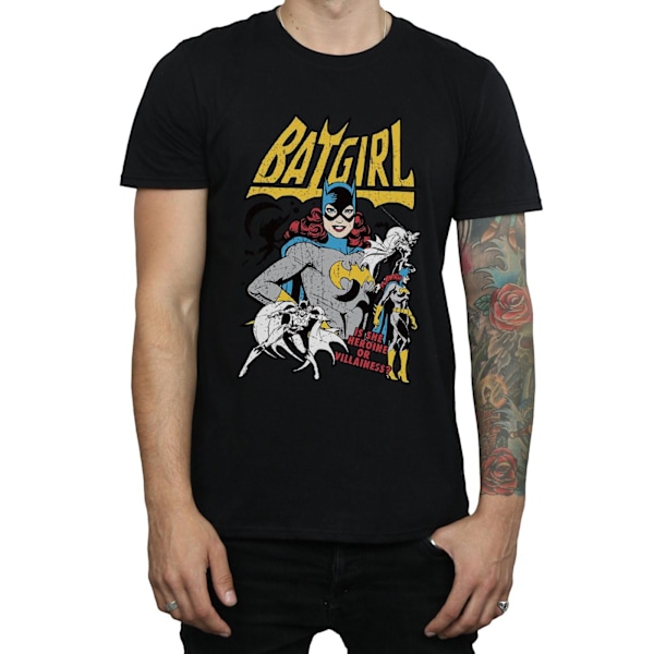 DC Comics Batgirl Hjältinna eller Skurk T-shirt S Svart Black S