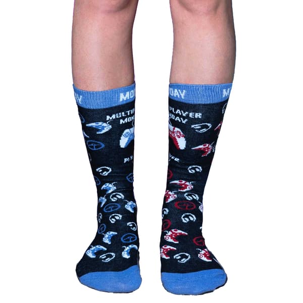 Soxy Barn/Barn Dagar i Veckan och Gaming Bomullsstrumpor (P Multicoloured 4 UK-6 UK