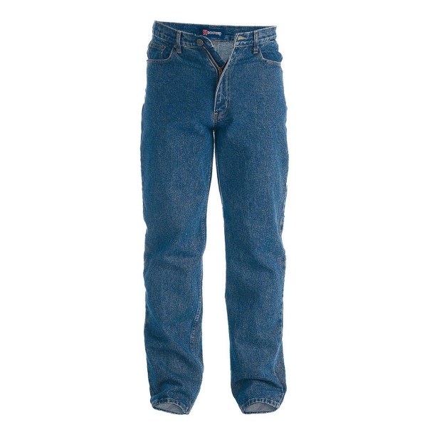 D555 Mens Rockford Tall Comfort Fit Jeans 50XL Svart Black 50XL