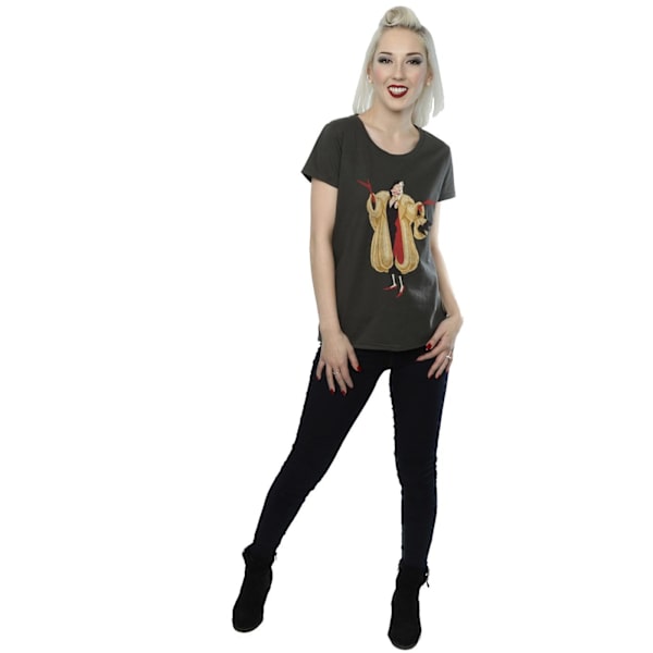 Disney Dam/Dam Classic Cruella De Vil Bomull T-shirt S Li Light Graphite S