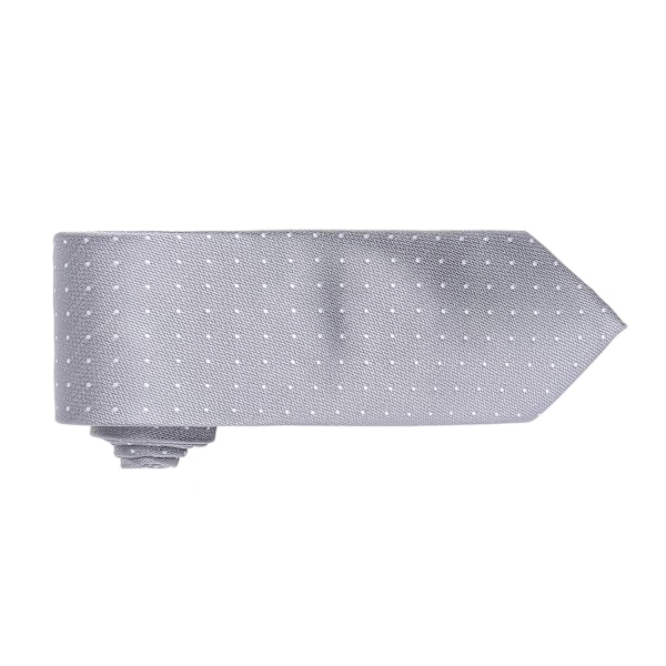 Premier Herr Mikroprickmönstrad formell slips för arbete En storlek Silver/ Silver/ White One Size