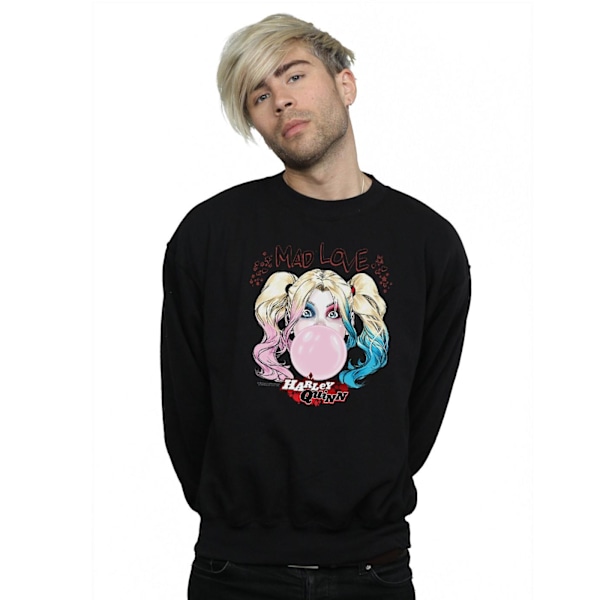 DC Comics Herr Harley Quinn Mad Love Sweatshirt 3XL Svart Black 3XL