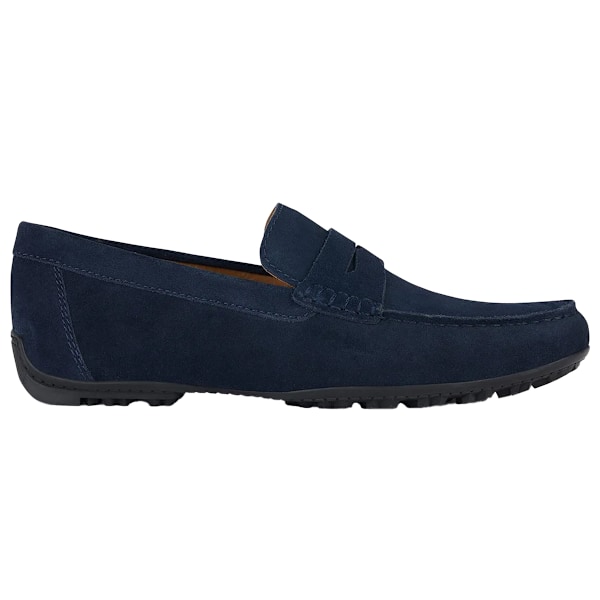 Geox Kosmopolis + Grip Mockasiner i mocka för män 7 UK Navy Navy 7 UK