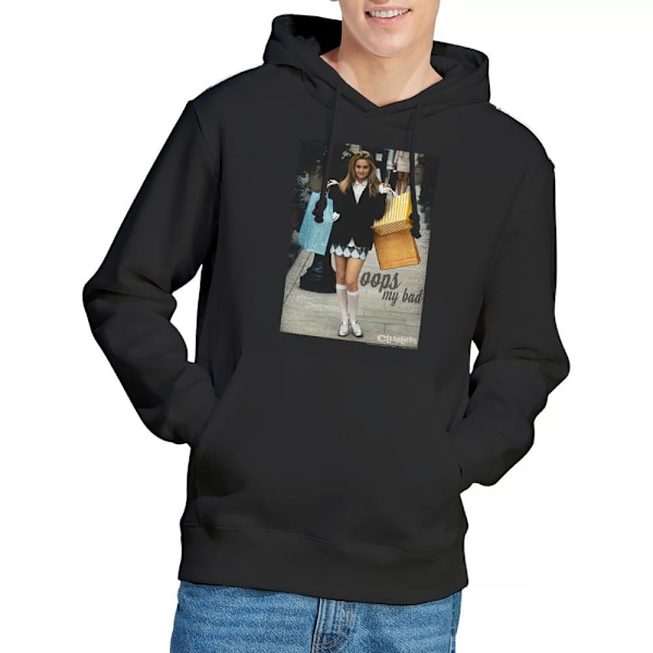 Clueless Herr Oops My Bad Hoodie M Svart Black M