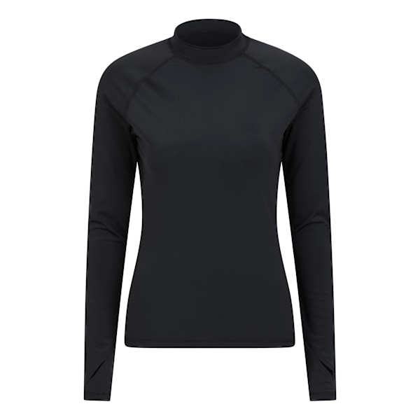 Mountain Warehouse Dam/Kvinnors Långärmad Rash Guard 8 UK J Jet Black 8 UK