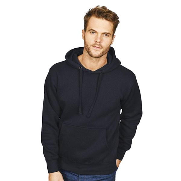 Casual Classic Mens Pullover Hood 2XL Svart Black 2XL