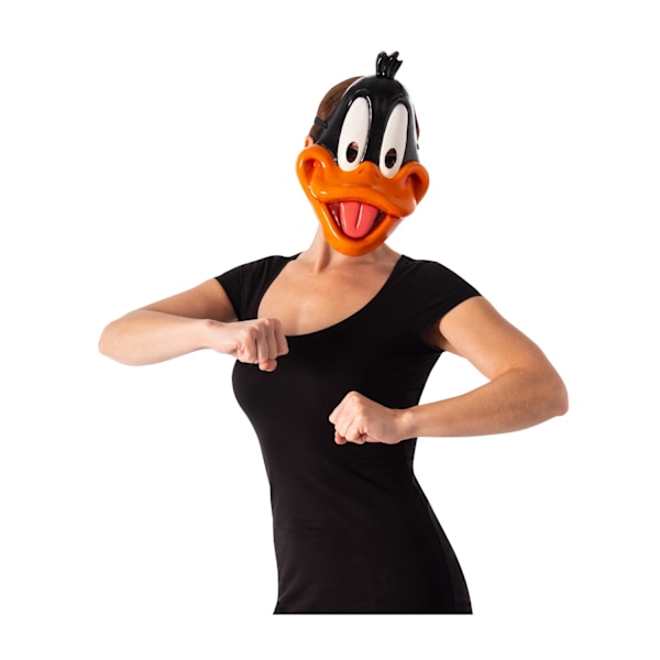 Space Jam Daffy Duck 1/2 Mask En Storlek Orange/Svart/Vit Orange/Black/White One Size