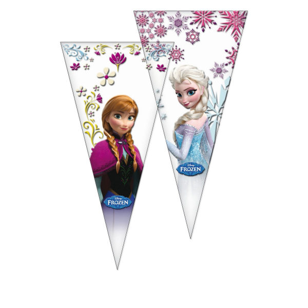 Frozen Cone Party Bags (Pack om 6) One Size Vit/Mångfärgad White/Multicoloured One Size