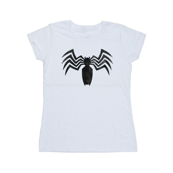 Marvel Womens/Ladies Venom Spider Logo Emblem Bomull T-shirt M White M