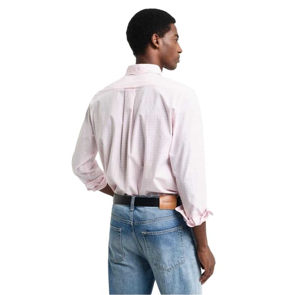 Gant Herrskjorta Gingham Regular L Ljusrosa Light Pink L