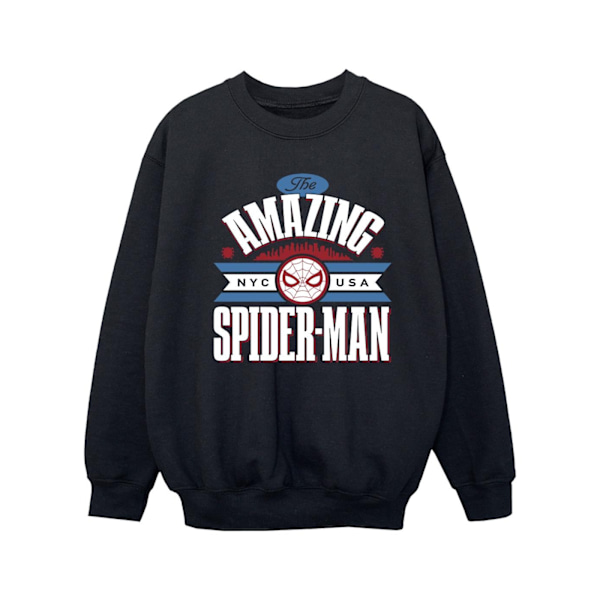 Marvel Girls Spider-Man NYC Amazing Sweatshirt 12-13 år Svart Black 12-13 Years