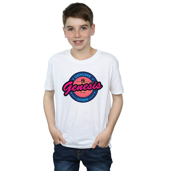 Genesis Boys Neon Logo T-Shirt 12-13 år Vit White 12-13 Years