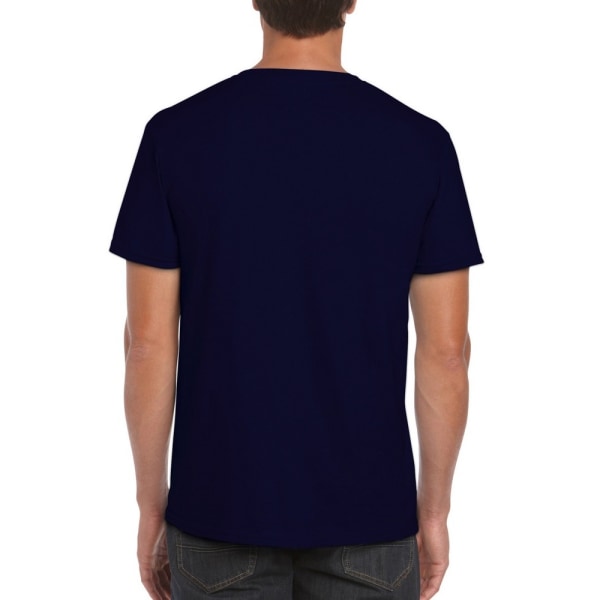 Gildan herr kortärmad mjuk t-shirt S marinblå Navy S