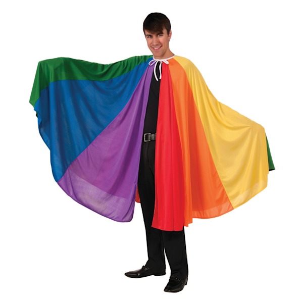 Bristol Novelty Unisex Vuxenregnbågskappa En Storlek Regnbåge Rainbow One Size