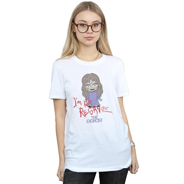 The Exorcist Womens/Ladies Chibi Excellent Day Cotton Boyfriend White S