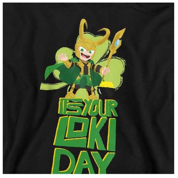 Loki Barn/Barn Loki St Patricks Day Pullover Hoodie 9- Athletic Heather 9-11 Years