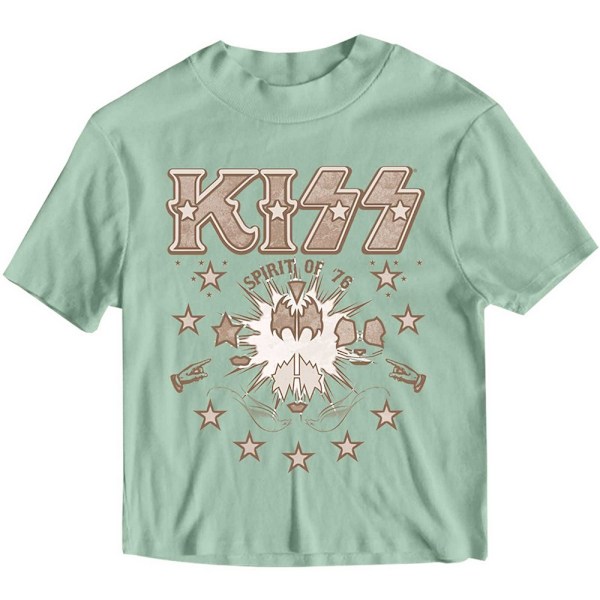 Kiss Womens/Ladies Spirit Of ´76 Crop Top S Grön Green S