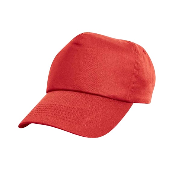 Result Headwear Unisex Vuxen Bomulls Basebollkeps En Storlek Röd Red One Size
