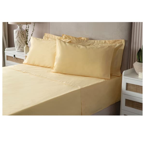 Belledorm Easycare Percale Platform Valance Single Honeydew Honeydew Single