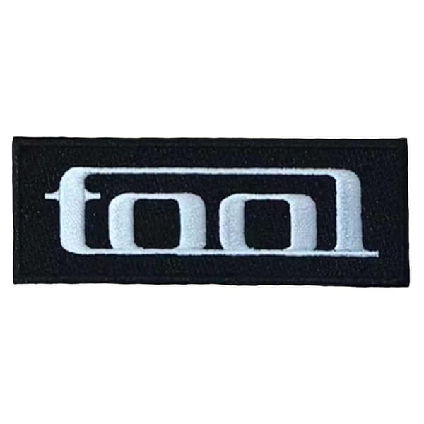 Tool 10,000 Days Vävd Logotyp Stryk-På-Lapp En Storlek Svart/Vit Black/White One Size