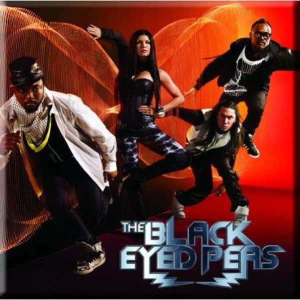 Black Eyed Peas Boom Boom Pow Band Foto Kylskåpsmagnet En Storlek Red/Black One Size