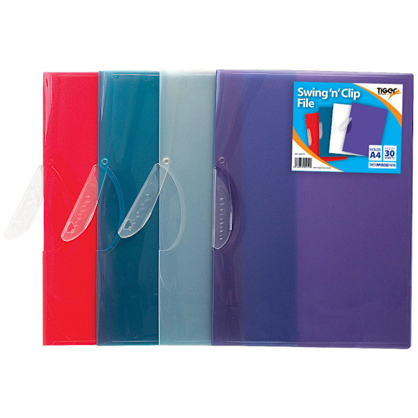 Tiger Stationery A4 Swing ´N´ Clip File (5-pack) En Storlek Multifärgad Multicoloured One Size
