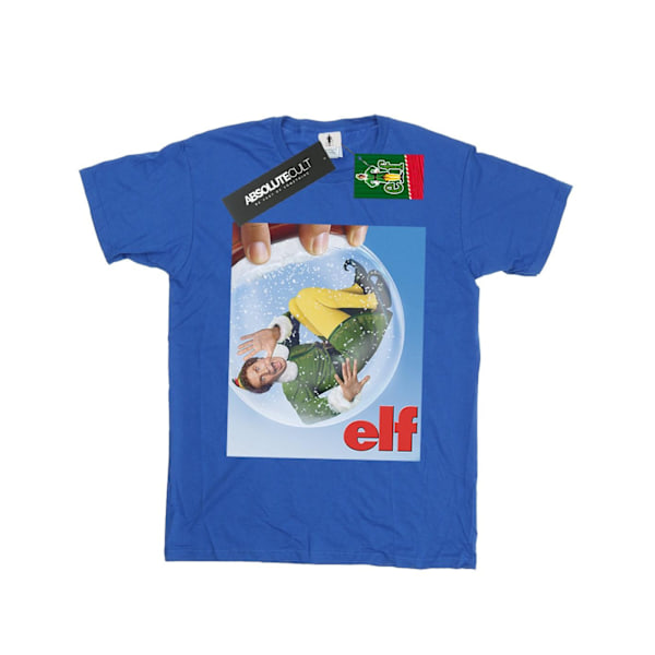 Elf Girls Snow Globe Poster Bomull T-shirt 9-11 år Royal Blue Royal Blue 9-11 Years