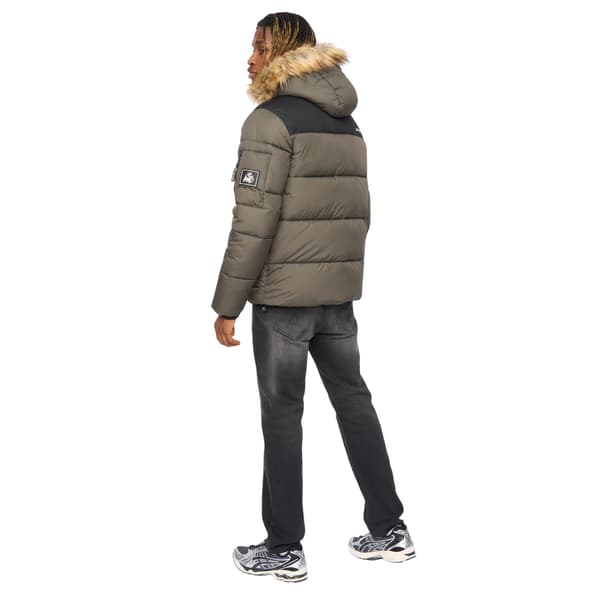 Kings Will Dream Curvlay Parka för män L Oliv Olive L