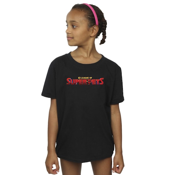 DC Comics Girls DC Comics DC League Of Super-Pets Movie Logo Co Black 7-8 Years