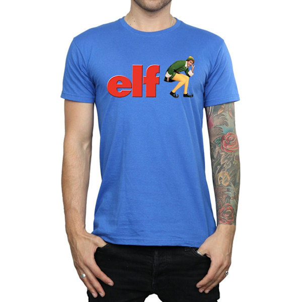 Elf Herr Crouching Logo T-shirt XXL Royal Blue Royal Blue XXL