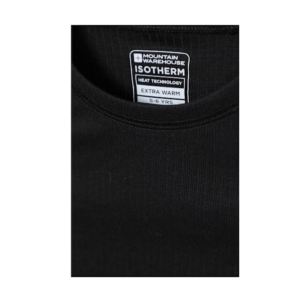 Mountain Warehouse Talus Rundhals Base Layer T-shirt för Barn Black 2-3 Years