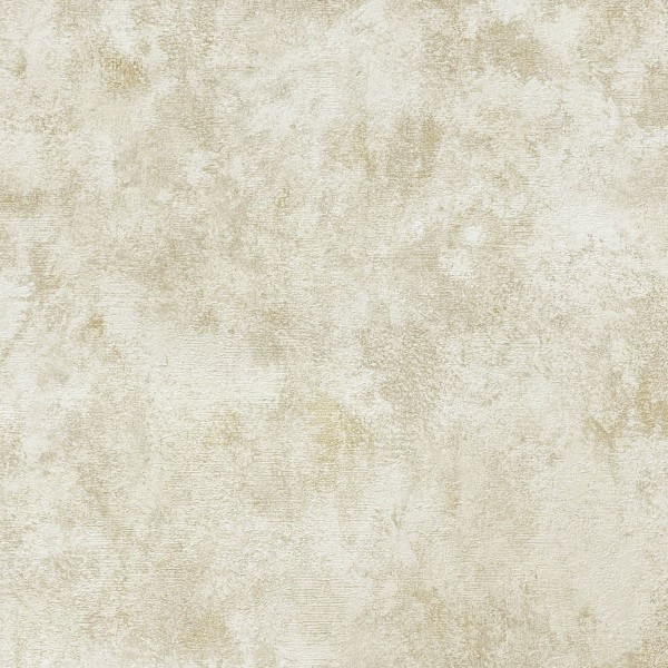 World Of Wallpaper Luxe Collection Betong-Effekt Vinyl Texturerad Beige/Gold 10m x 0.5m