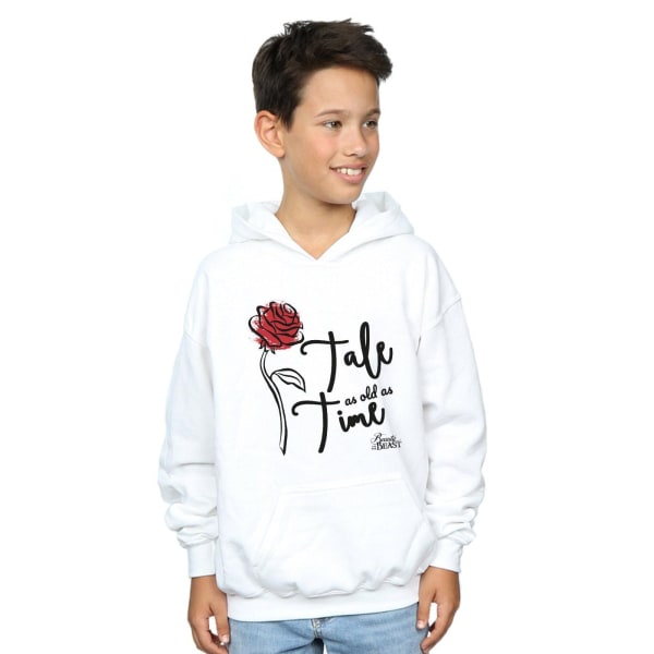 Disney Boys Tale As Old As Time Rose Luvtröja 5-6 år Vit White 5-6 Years