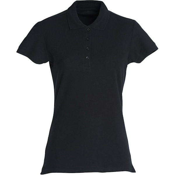 Clique Dam/Dam Plain Pikétröja XXL Svart Black XXL