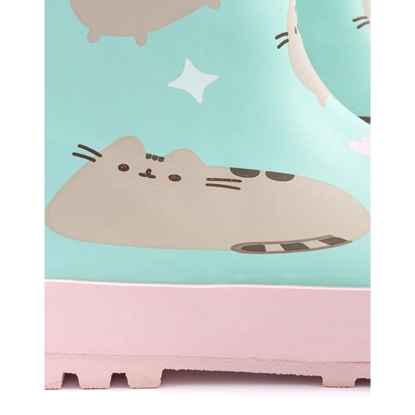 Pusheen Girls Repeat Print Garden Wellies 3 UK Pastell Mint/Pink Pastel Mint/Pink 3 UK