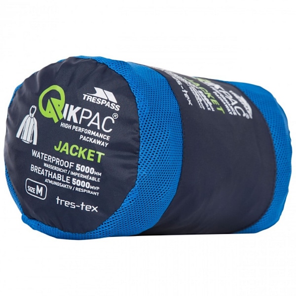 Trespass Qikpac X Unisex Packaway Jacka XXS Nasvy/Blå Nasvy/Blue XXS