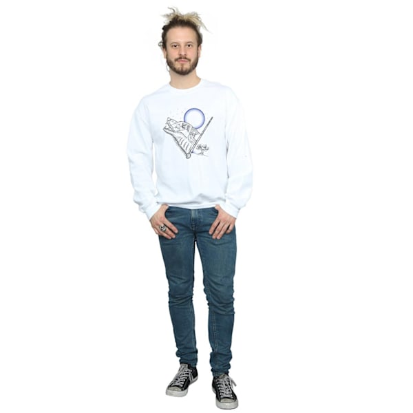 Harry Potter Herr Varulv Linje Konst Sweatshirt S Vit White S