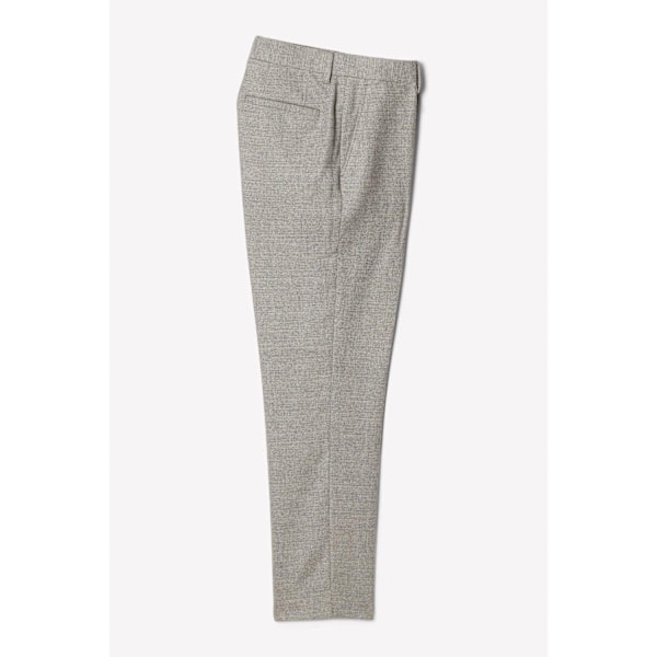 Burton Herr Tweed Crosshatch Slim Kostymbyxor 34R Grå Grey 34R