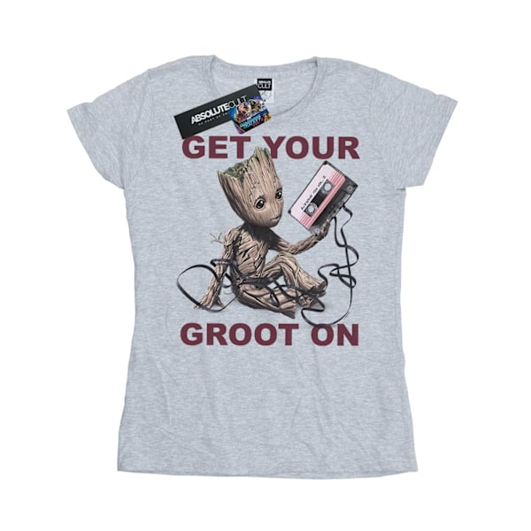 Marvel Womens/Ladies Guardians Of The Galaxy Get Your Groot On Heather Grey S